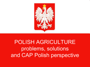 POLISH AGRICULTURE- problems and solutions