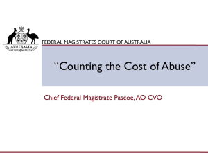 Counting the Cost of Abuse - the World Congress on Family Law