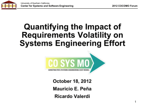 Quantifying the Impact of Requirements Volatility on Systems