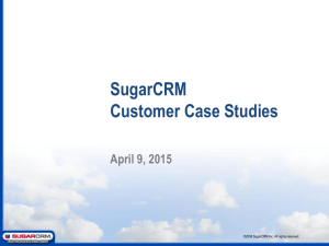SugarCRM Customer Case Studies
