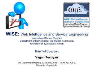 Web Intelligence and Service Engineering