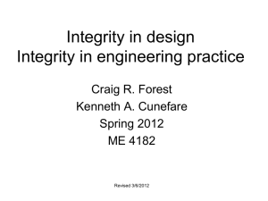 Integrity in design