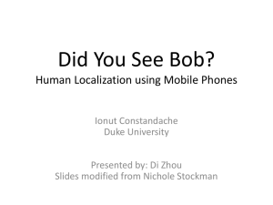 Did You See Bob? Human Localization using