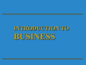 Chapter 1 - An Introduction to Finance