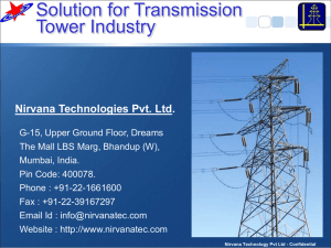 Solutions for Transmission Tower Industry