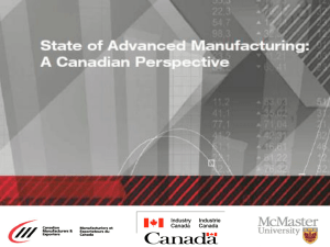 The manufacturing sector outpaces all other industries in Canada