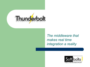 Thunderbolt Integration Suite Presentation