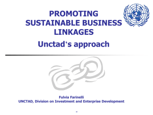 Promoting Sustainable Business Linkages