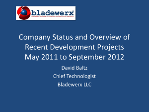 Bladewerx Recent Dev..