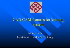CAD/CAM in Knitting