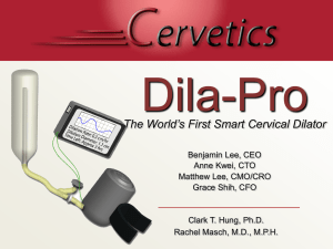 Smart Cervical Dilator - Biomedical Engineering