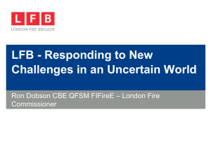 LFB - Responding to New Challenges in an Uncertain World