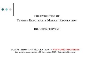 Presentation - Competition and Regulation in Network Industries
