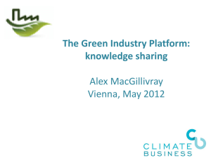 Green industry Platform