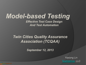 Model-Based Testing - Twin Cities Quality Assurance Association