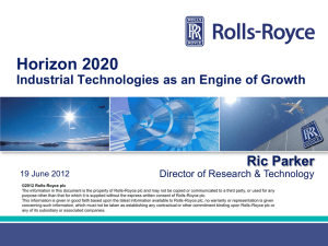 Prof. Richard J. Parker - Industrial Technologies 2012