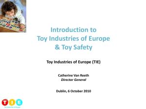 Toy Industries of Europe and toy safety