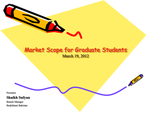 Market Scope for Graduate Students