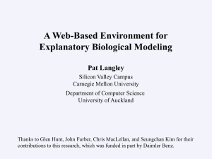 A Web-Based Environment for Explanatory Biological Modeling