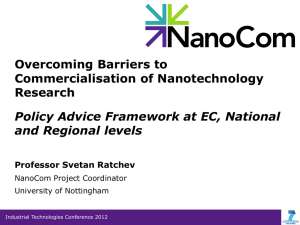 NanoCom PowerPoint Template - Industrial Technologies 2012