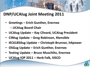 Overview UCAIUG AND THE sgip