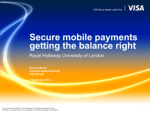 Secure mobile payments - Information Security Group