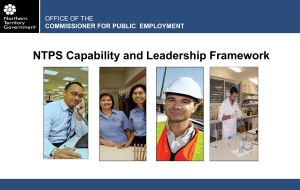 NTPS Capability and Leadership Framework