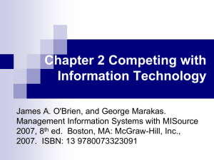 Chapter 2 Competing with Information Technology