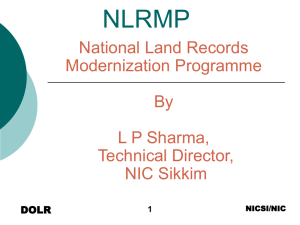 National Land Records Modernization Programme
