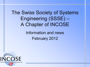 INCOSE_CE for Space - Swiss Society of Systems Engineering