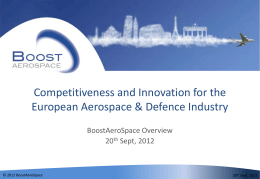an introduction of the european aerospace industry an introduction of the european aerospace industry