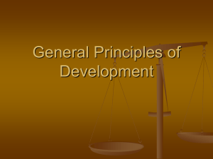 General Principles of Development