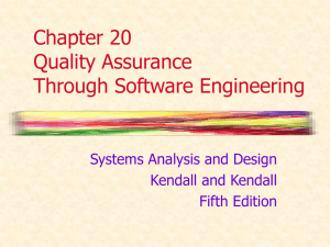 Chapter 20 Quality Assurance Through Software