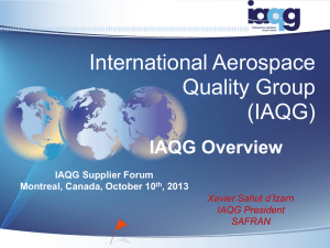 First IAQG Overview