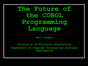 The Future of the COBOL Programming Language (in MS