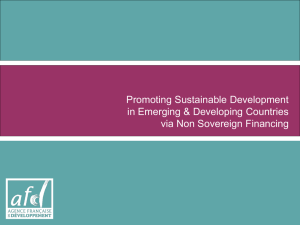Promoting Sustainable Development in Emerging & Developing