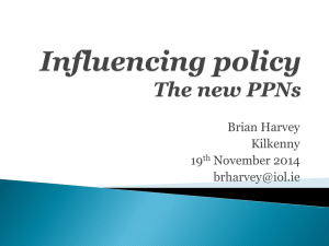 Influencing Policy - Presentation by Brian Harvey