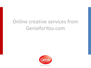 Benefits of Genie`s online process