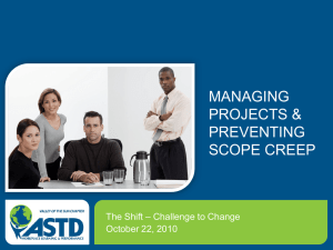 Managing Projects and Preventing Scope Creep
