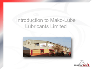 Introduction to Mako-Lube