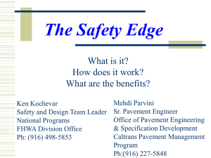 The Safety Edge :