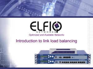 Introduction to link load balancing 1.0