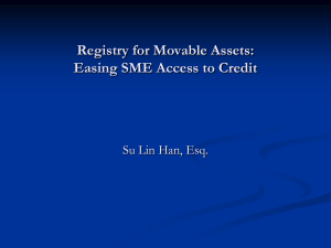 Registry for Movable Assets