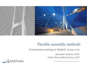 WP4 PANTURA Flexible assembly methods