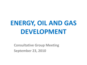 Energy, Oil And Gas Development