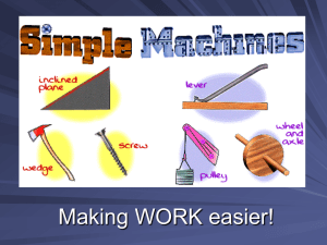 Simple Machines - Pulley, Wedge, Screw