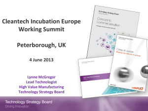 Technology Strategy Board - Cleantech Incubation Europe