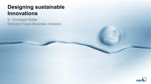 Designing Sustainable Innovation
