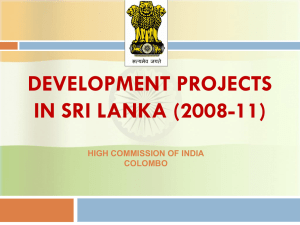 development projects in sri lanka