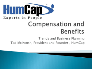Tad McIntosh - HumCap Comp and Benefits Trends 2011 for